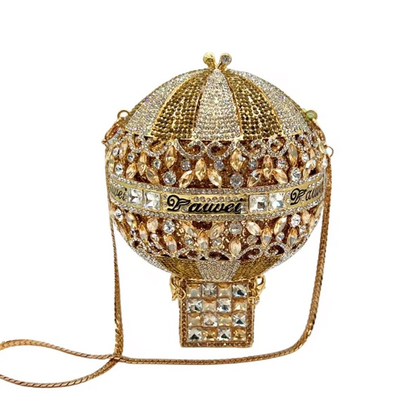 not branded Handbags - Fabulous Statement Golden Hot Air Balloon Evening Clutch